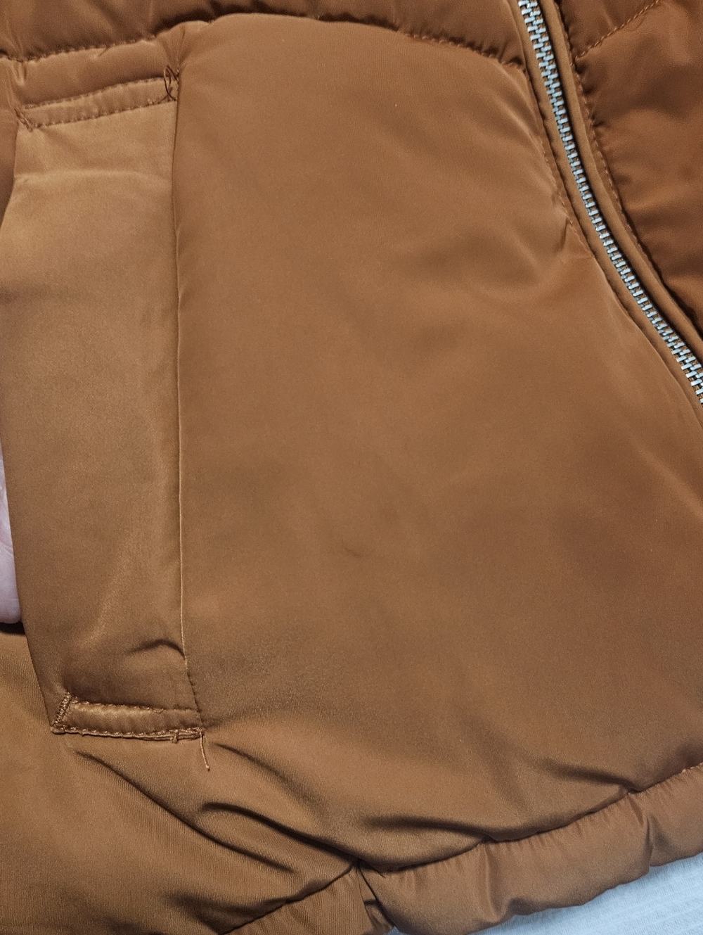 H&M Divided Brown Puffer Jacket, Size XS, Short, Pockets, Very Good Condition - Picture 7 of 12